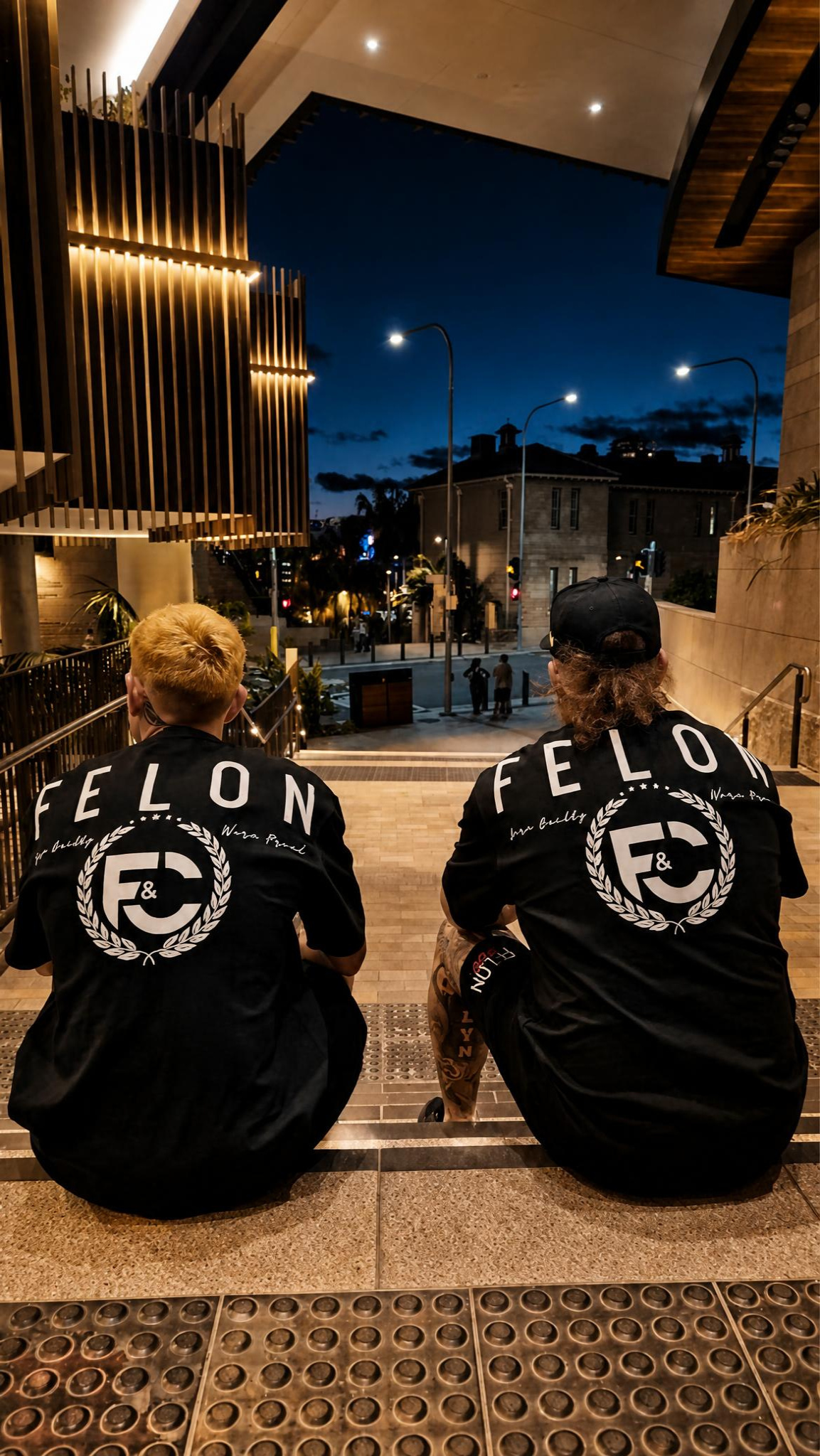 Felon & Co embroidered oversize shirt